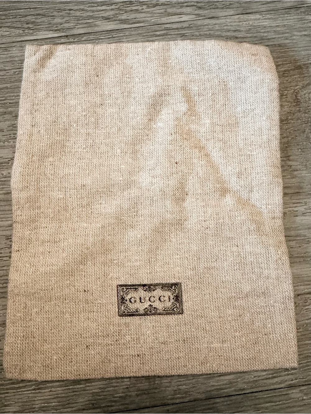 GUCCI Tan Accessories Dust Bag/Storage Bag 6.5x5.20 inches